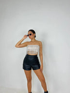 Crop Top Plank Flecos