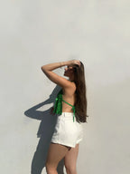 Top Shine Scarf Verde