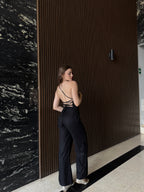 Pantalon Lino Negro
