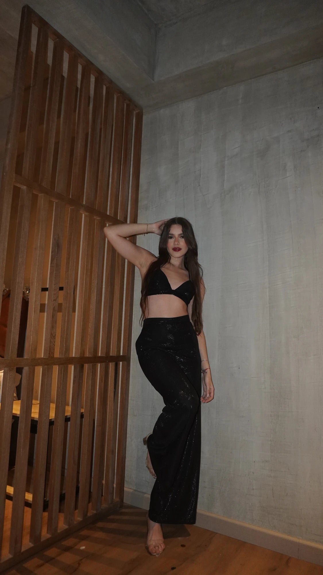 Pantalon Shine Negro