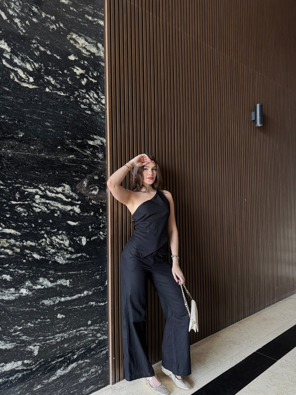 Pantalon Lino Negro