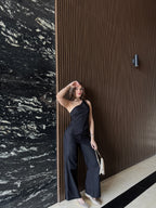 Pantalon Lino Negro