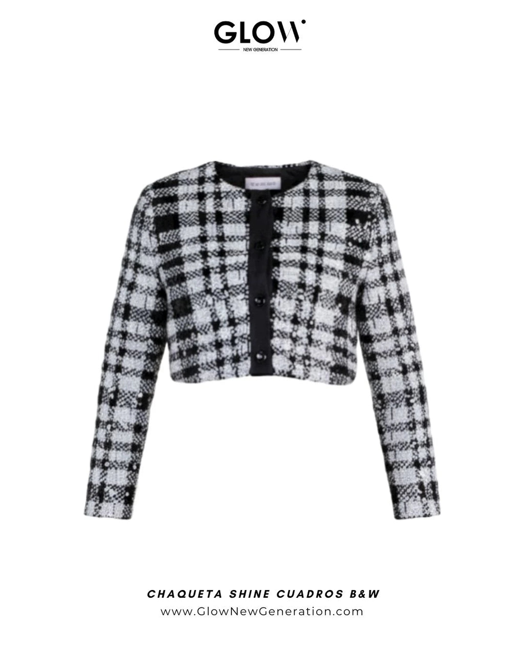 Chaqueta Shine Cuadros B&W