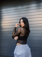 Buzo Mesh Negro