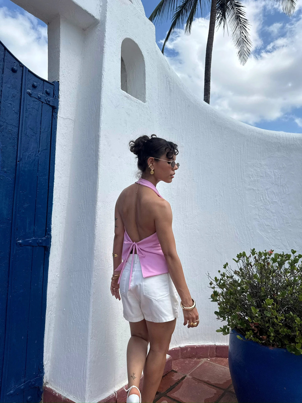 Blusa Lazos Rosa