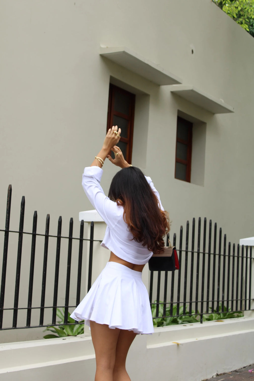 Camisa Crop Blanca