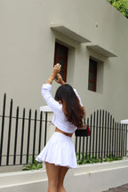 Camisa Crop Blanca