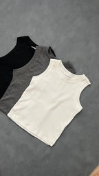 Top Basic Gris