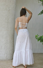 Falda Ojalillo Blanca