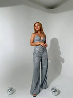 Pantalon Shine Plata