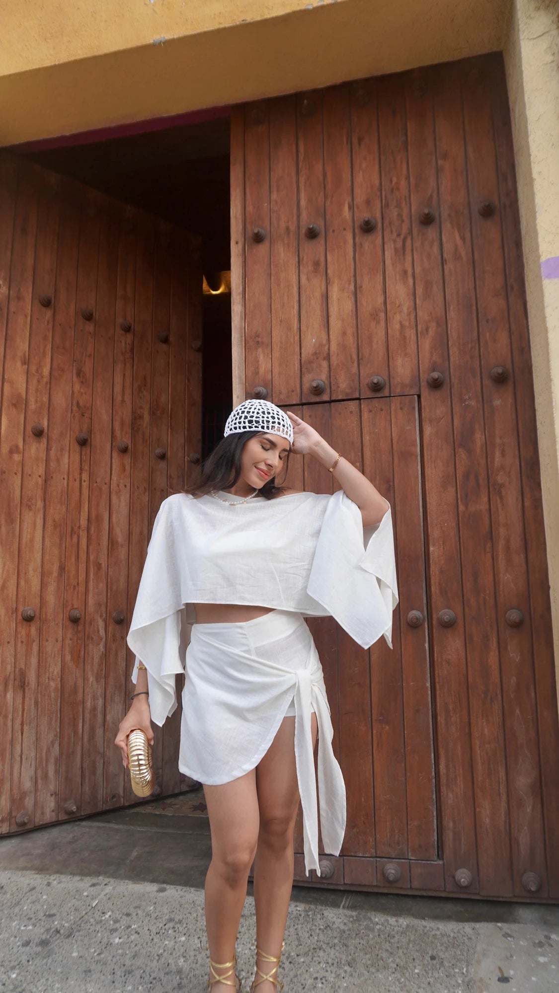 Blusa 7 Ways Lino Blanca