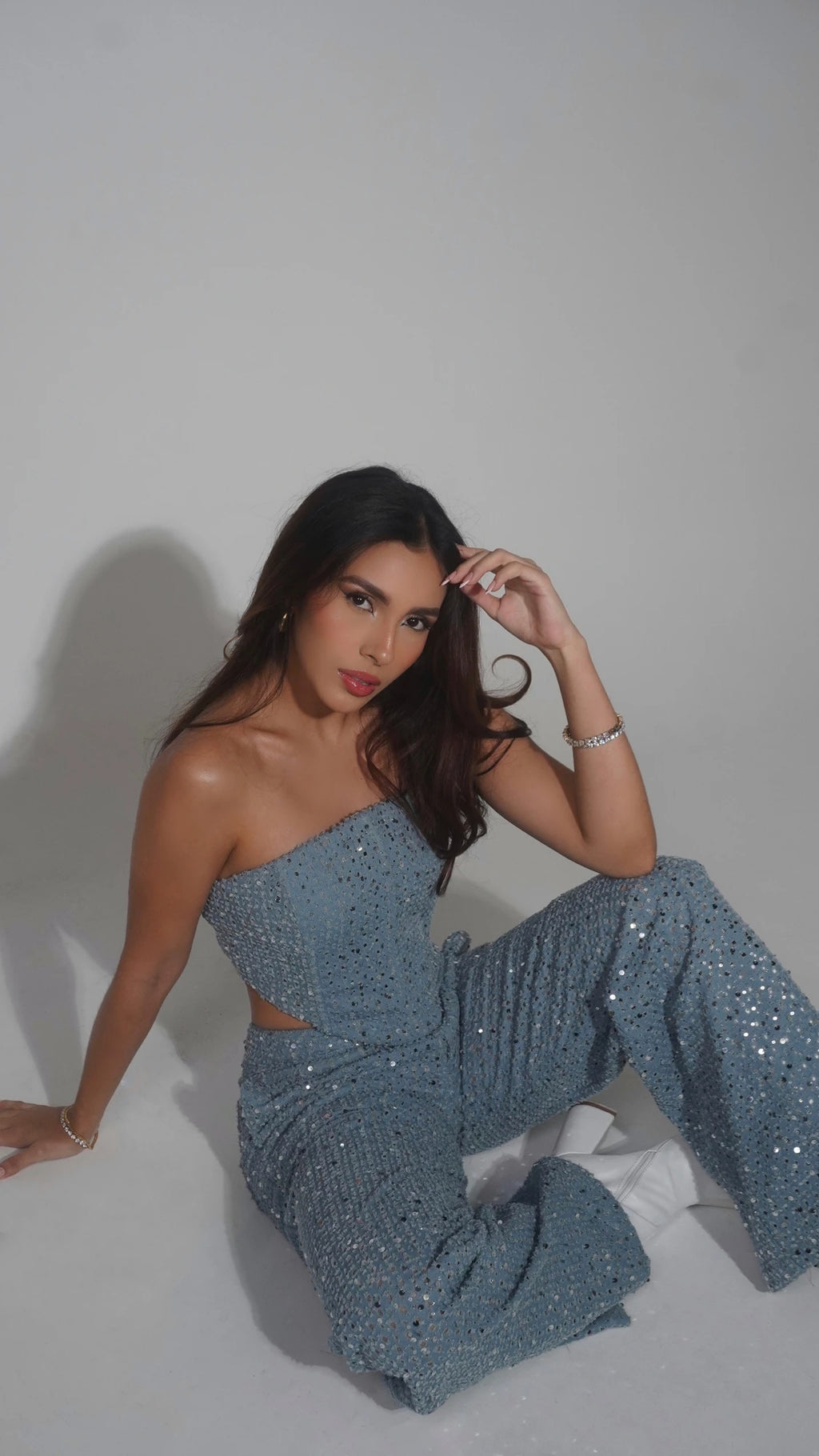 Pantalon Denim Lentejuelas
