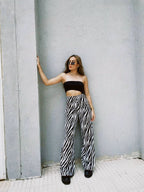Pantalon Palazzo Zebra