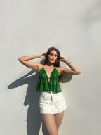 Top Shine Scarf Verde