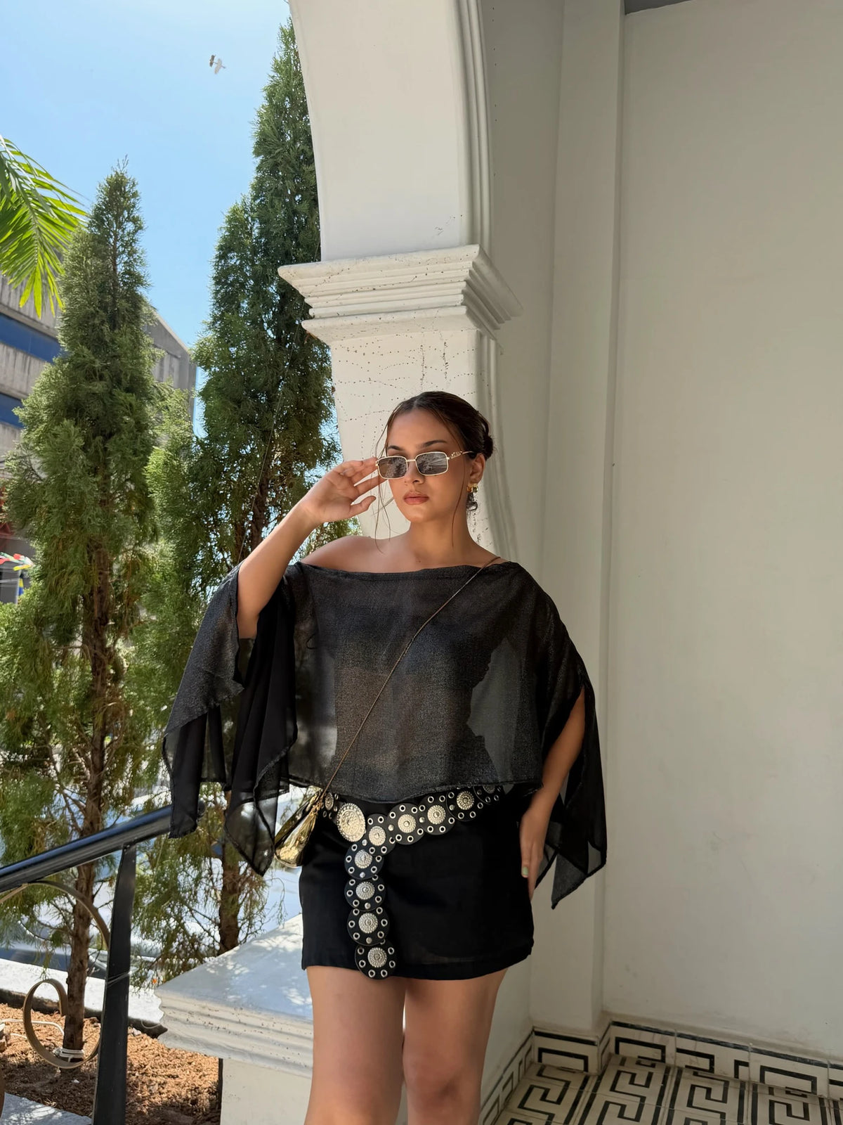 Blusa 7 Ways Shine Negra