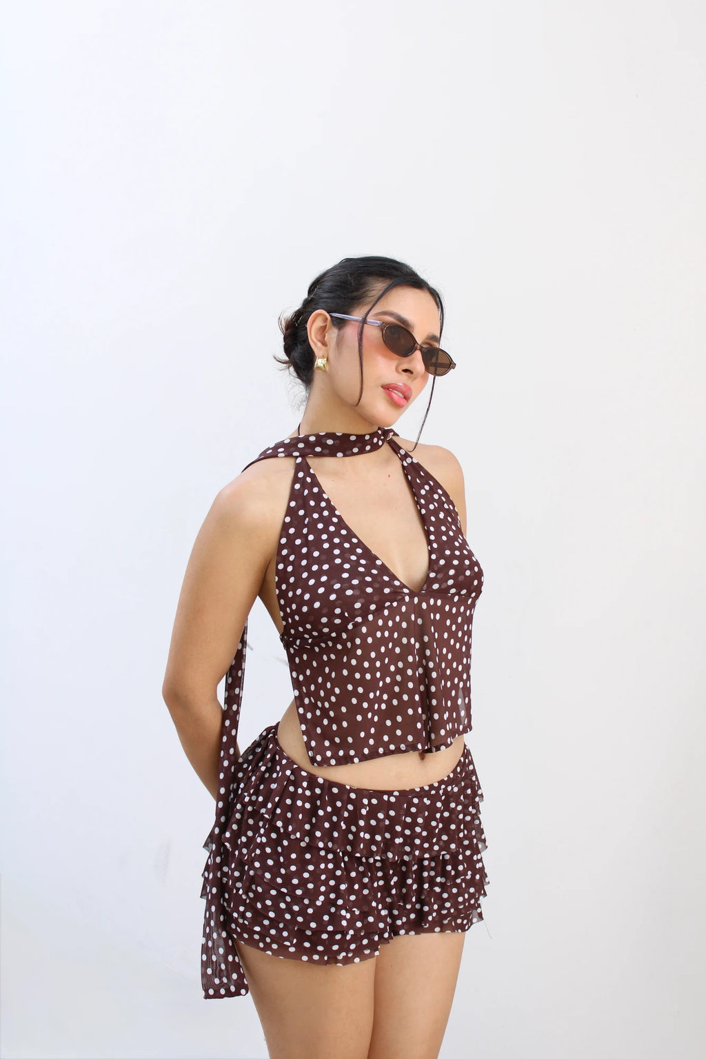 Blusa Polka Dots Cafe