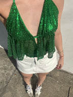 Top Shine Scarf Verde