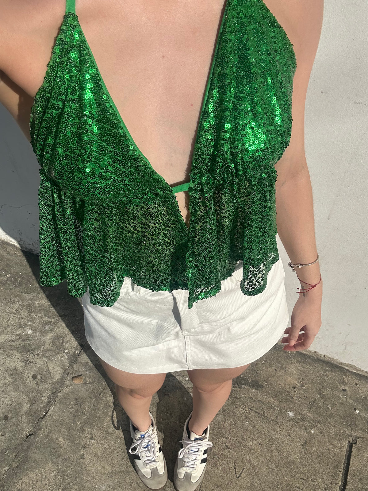 Top Shine Scarf Verde