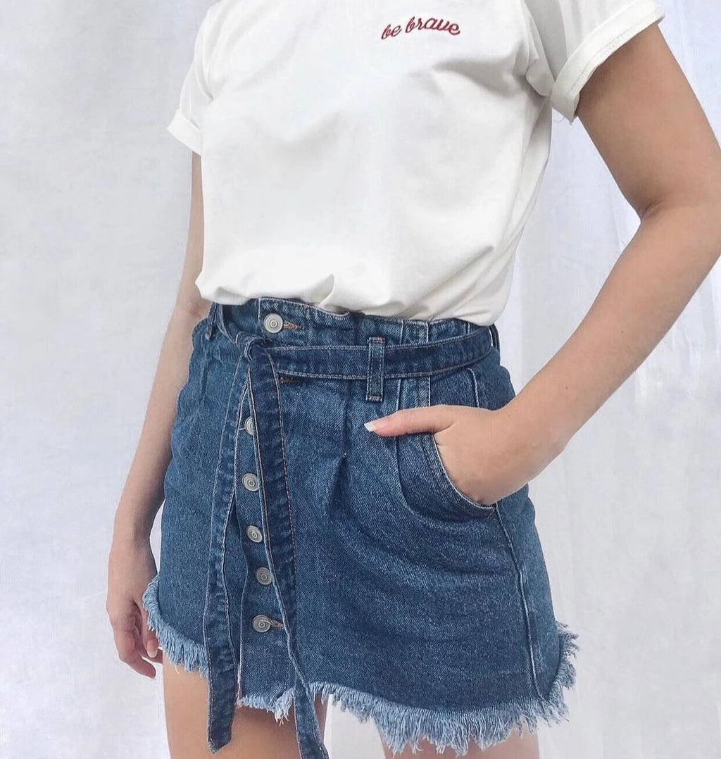 Falda Denim Lazo
