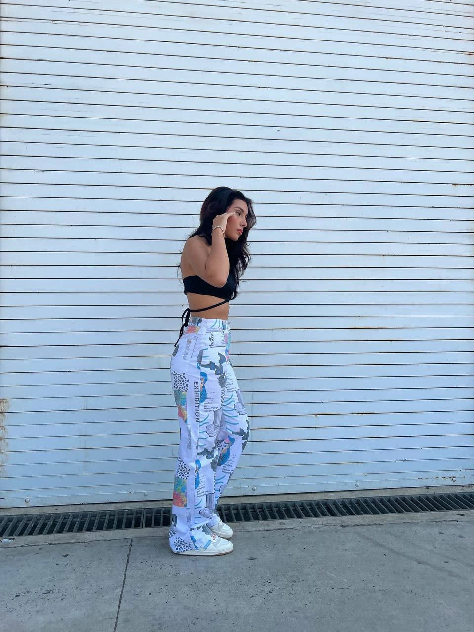 Crop Top Cruzado Negro