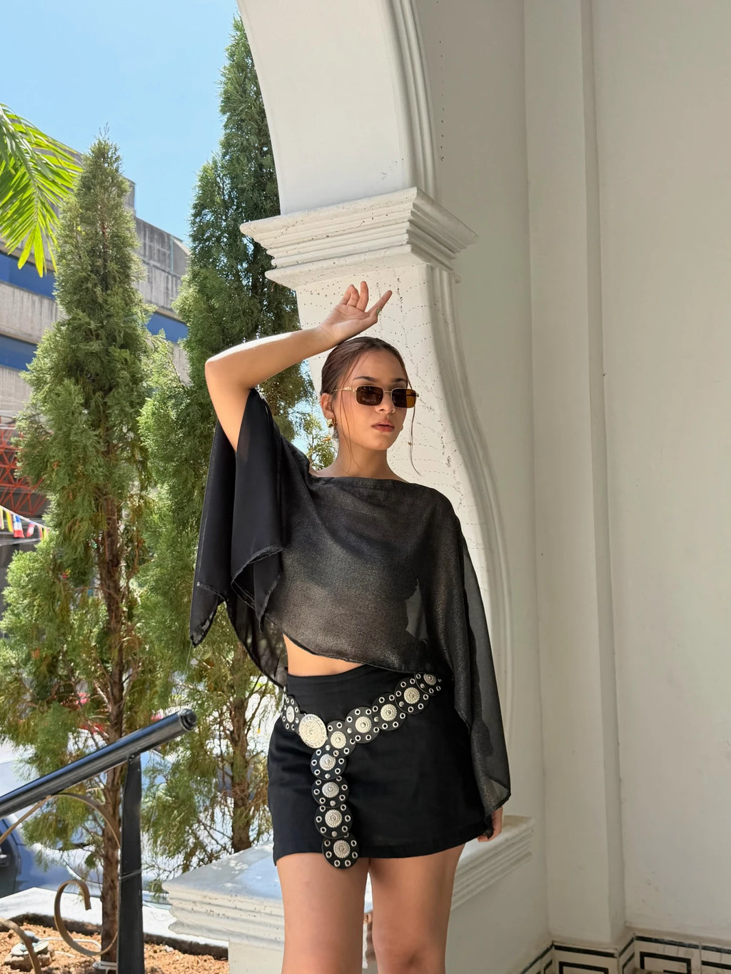 Blusa 7 Ways Shine Negra