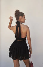 Falda Short Encaje Negra