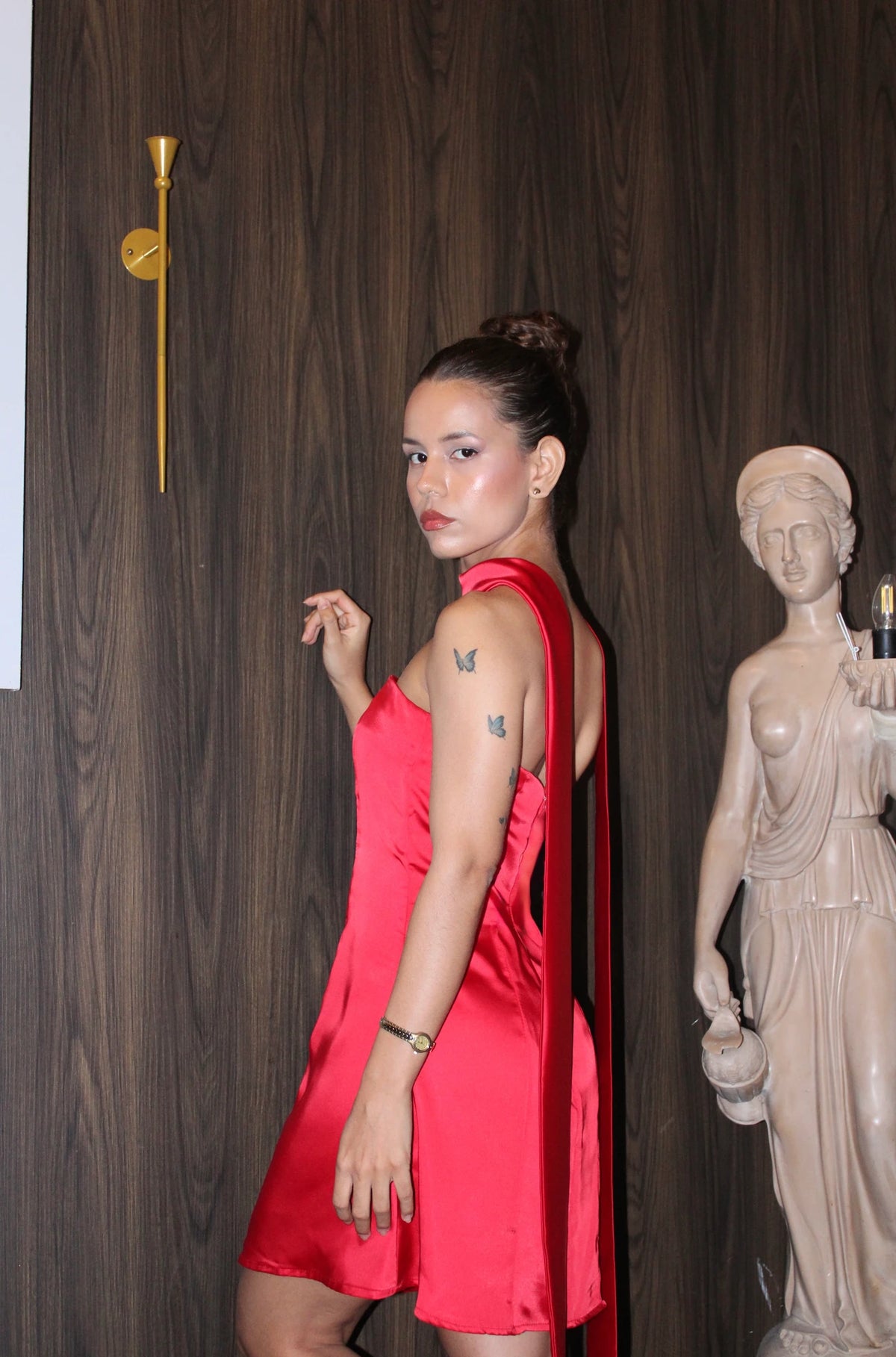 Vestido Coctel Corto Rojo