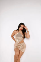 Falda Lentejuelas Dorada