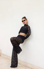 Pantalon Encaje Negro