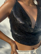 Top Shine Bib Negro