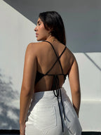 Top Shine Bib Negro