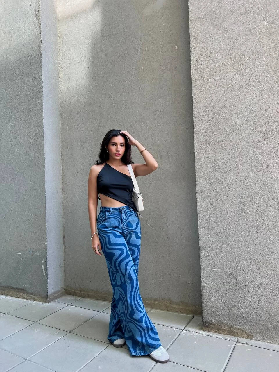 Irregular Top Backout Negro