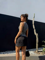Tank Top Nudo Gris