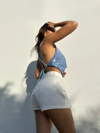 Top Shine Bib Baby Blue