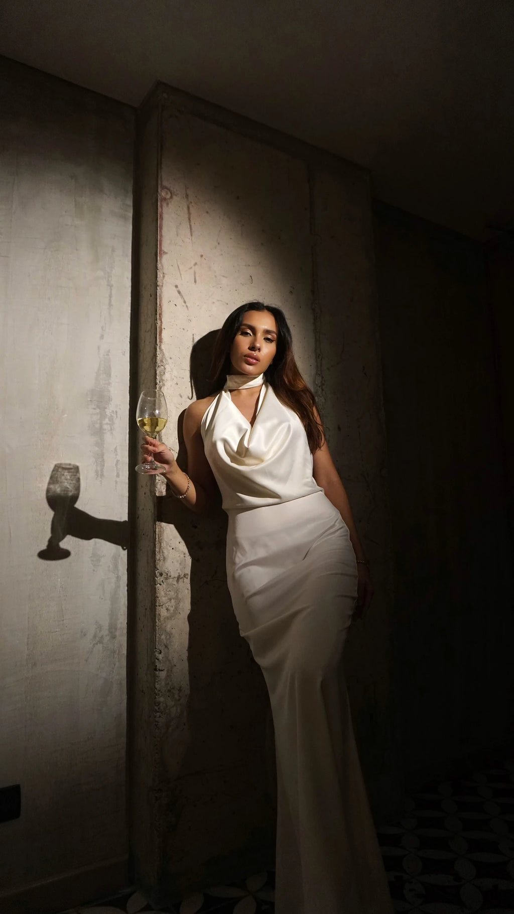 Vestido Seda Blanco