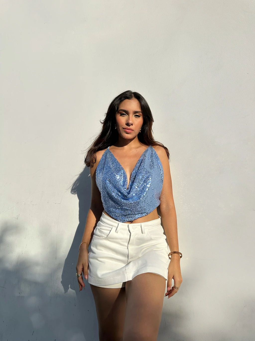 Top Shine Bib Baby Blue