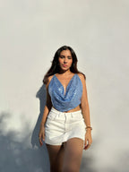 Top Shine Bib Baby Blue