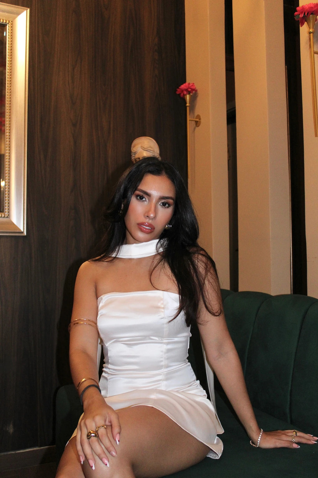 Vestido Coctel Corto Blanco