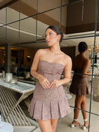 Corset Jacquard Cafe