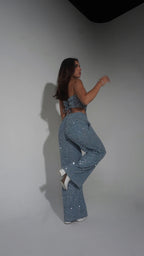 Pantalon Denim Lentejuelas