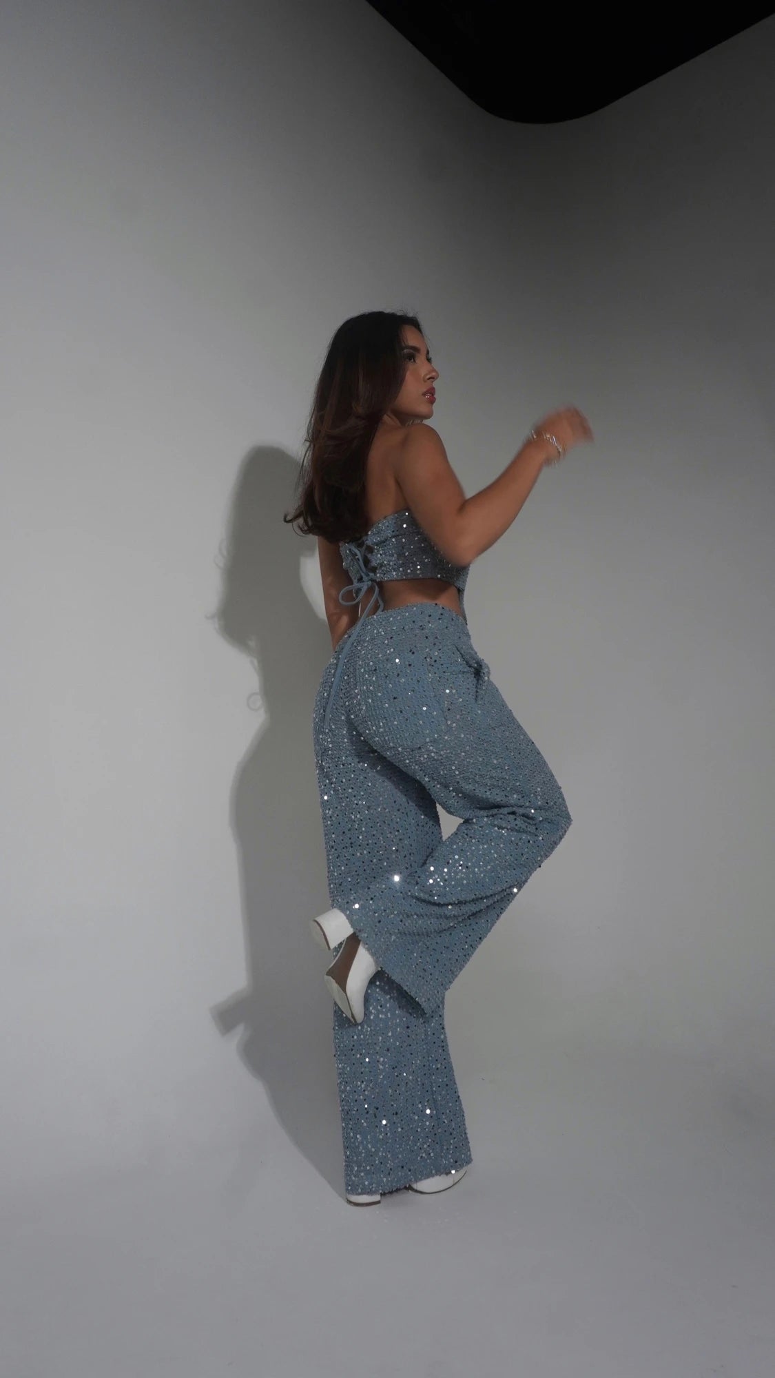 Pantalon Denim Lentejuelas