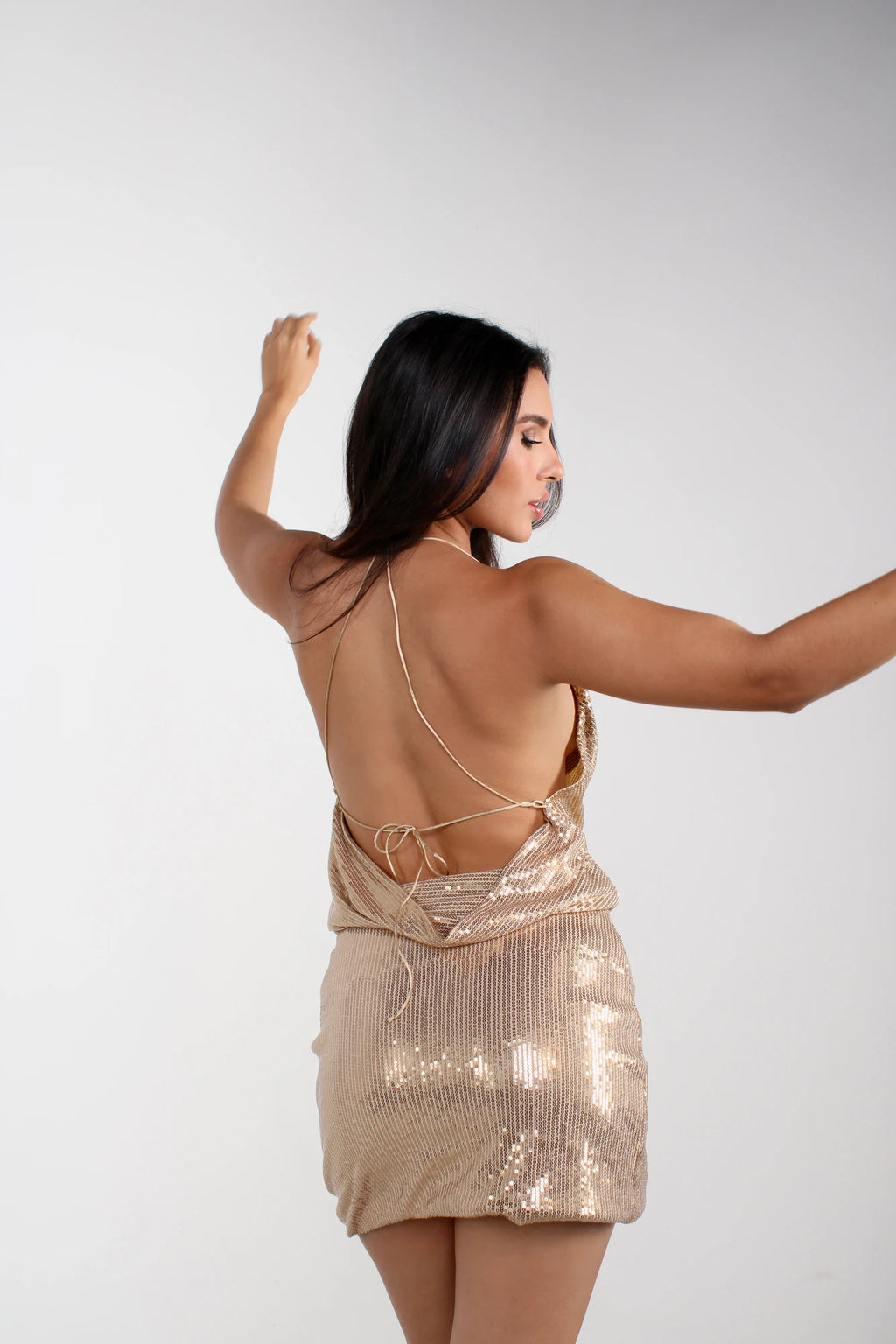 Blusa Bib Shine Backout Dorada